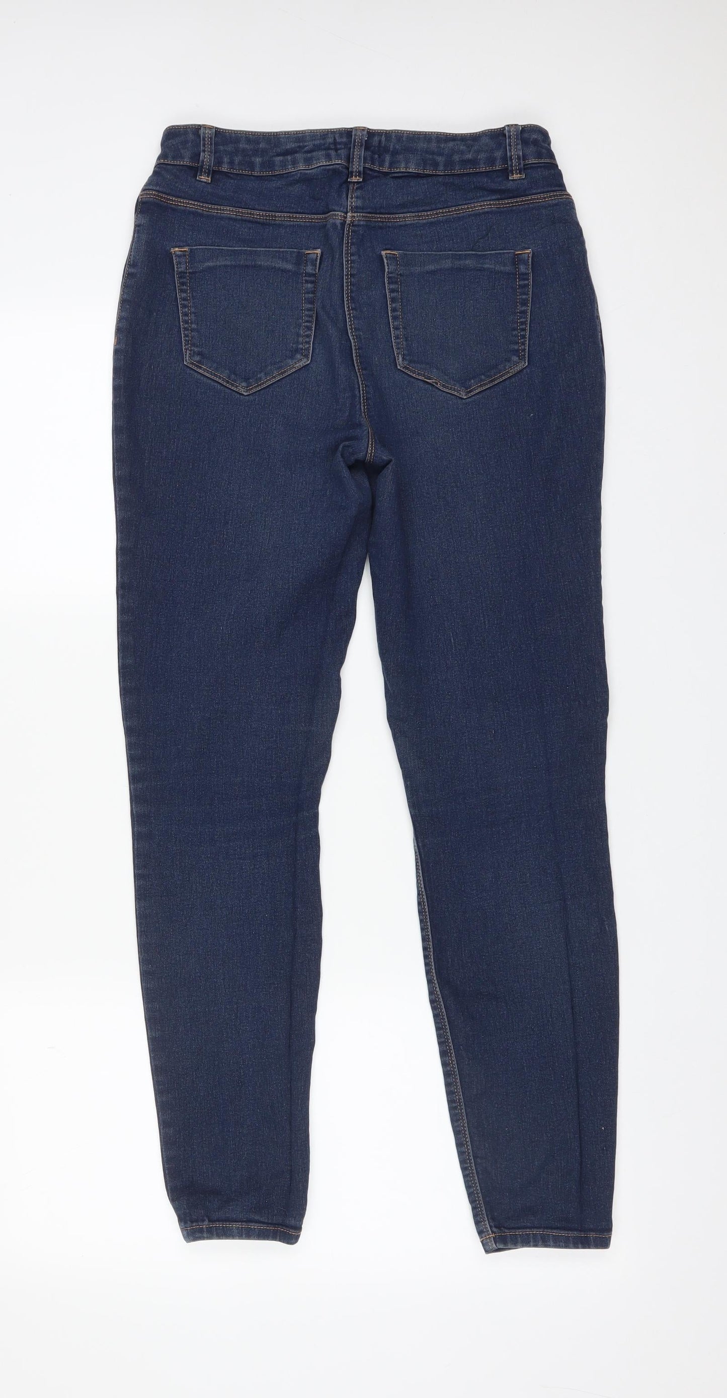 Papaya Womens Blue  Cotton Skinny Jeans Size 10 L27 in Regular