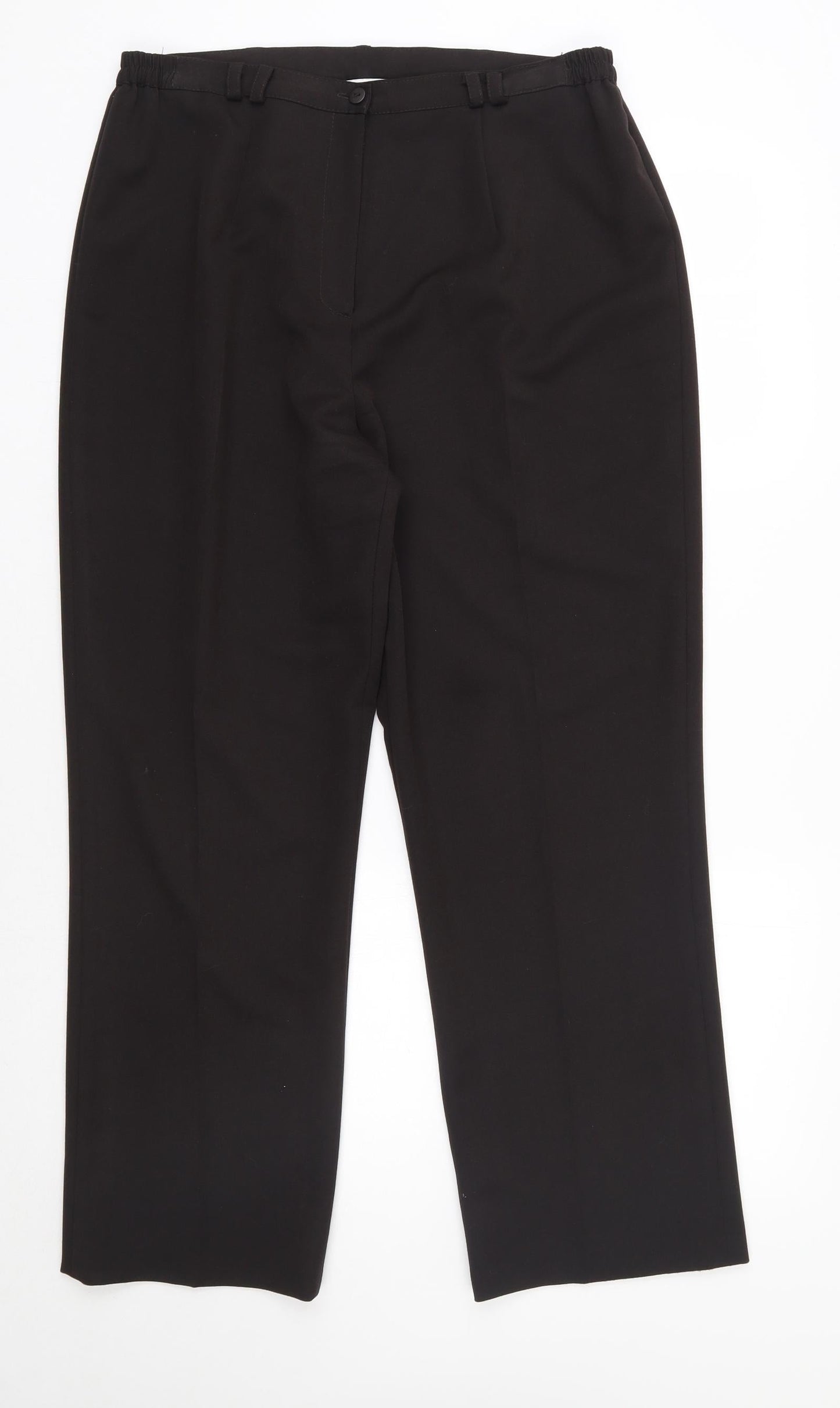 Annabelle Womens Brown  Polyester Dress Pants Trousers Size 16 L28 in Regular