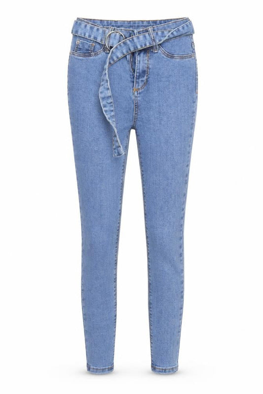 Primark Womens Blue  Cotton Skinny Jeans Size 6 L24 in Regular