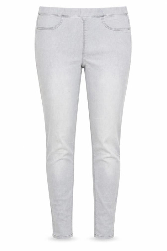 Matalan Womens Grey  Cotton Skinny Jeans Size 10 L28 in Regular