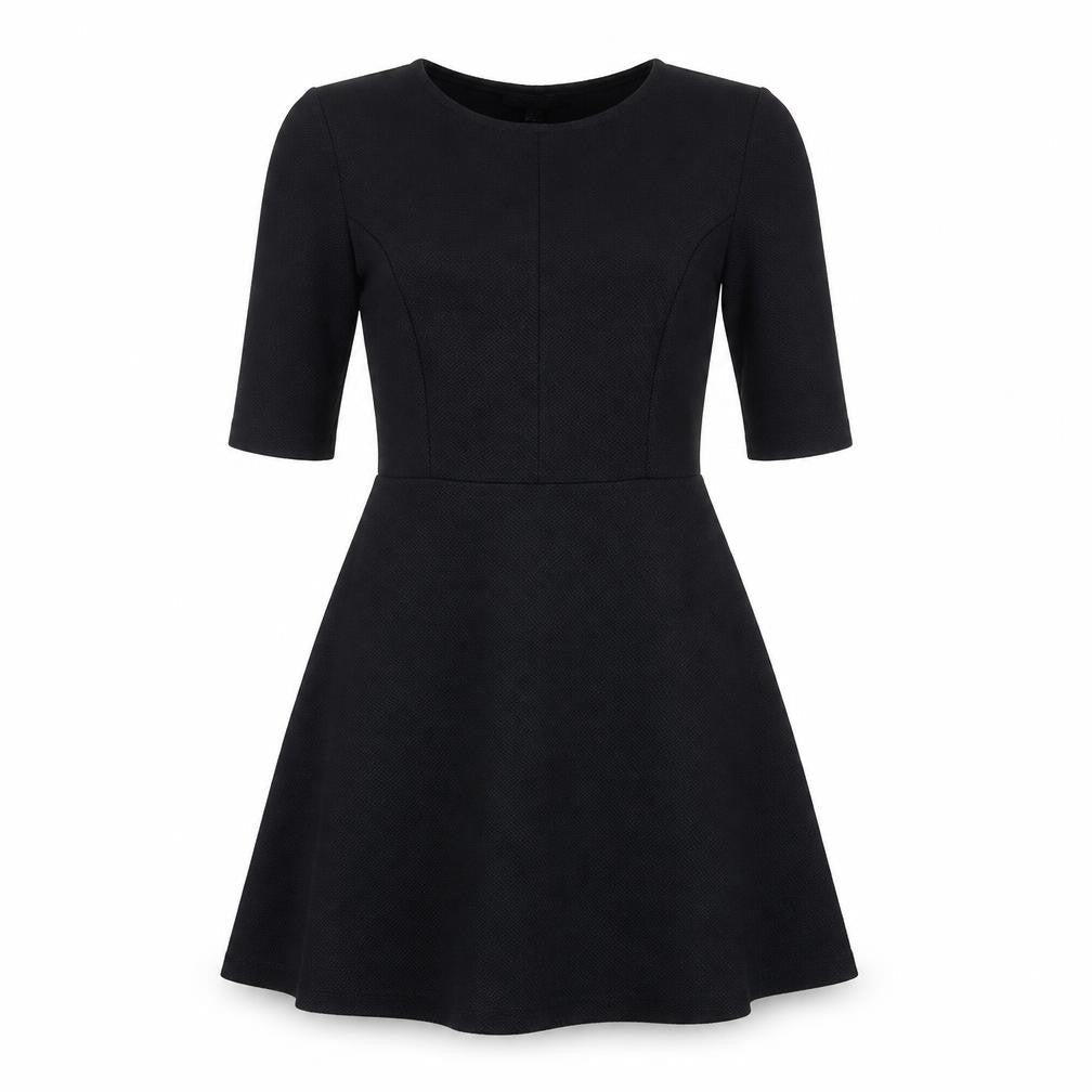 Topshop Womens Black  Polyester A-Line  Size 10  Round Neck Pullover