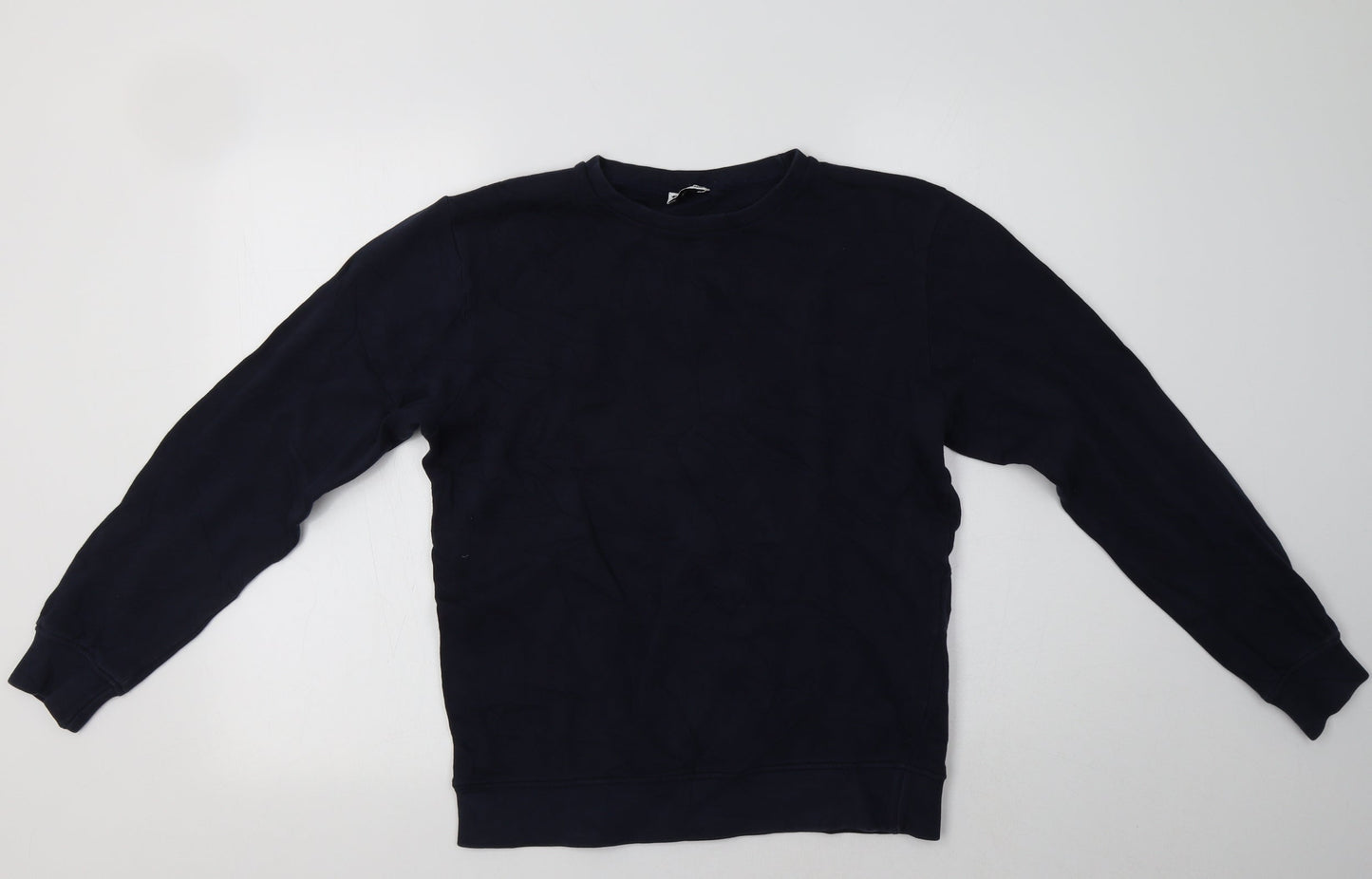 Tres Bien Womens Blue  Cotton Pullover Sweatshirt Size S