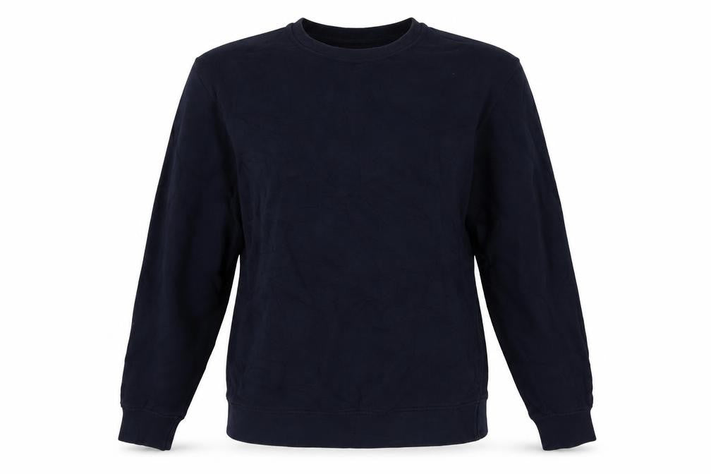 Tres Bien Womens Blue  Cotton Pullover Sweatshirt Size S