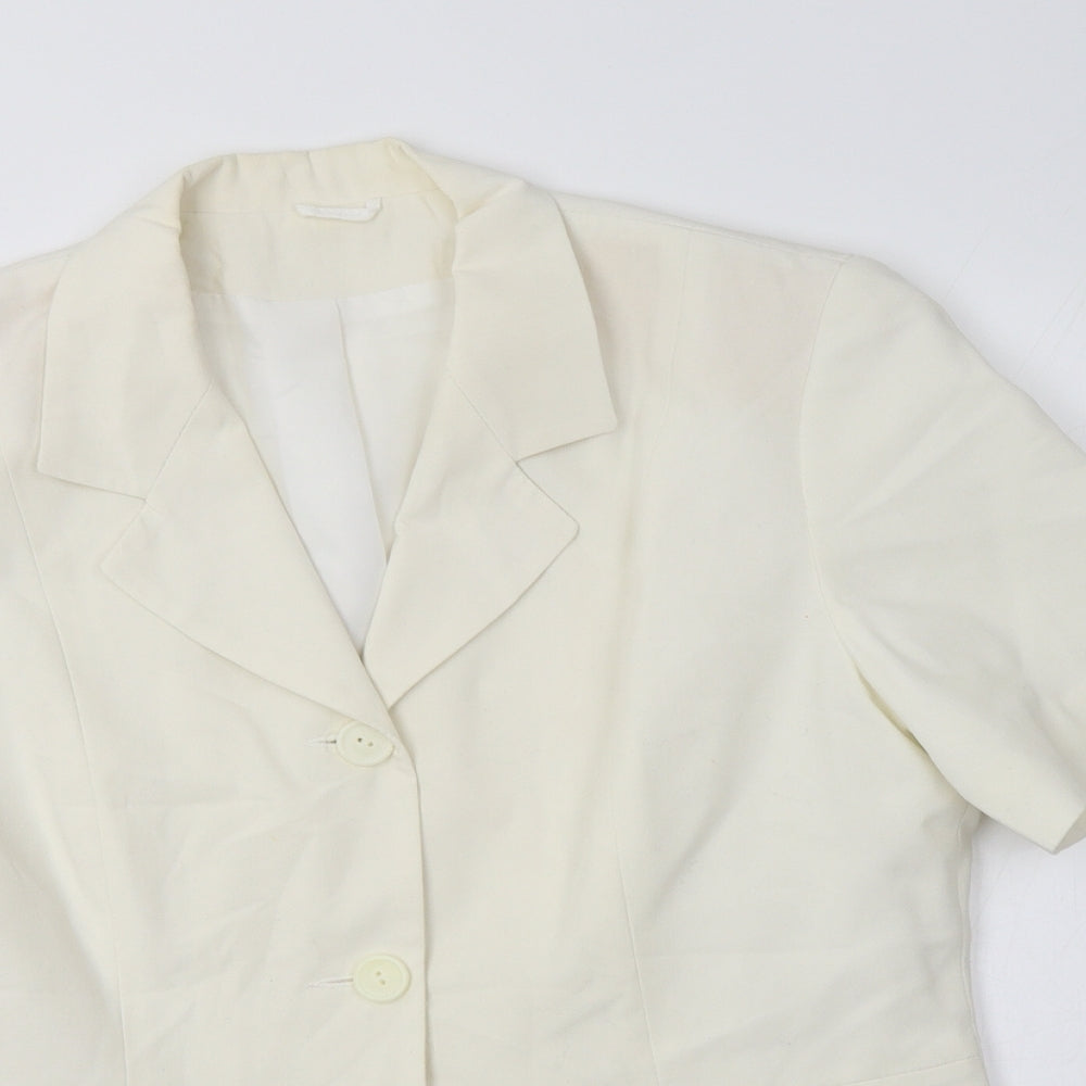 Dorothy Perkins Womens Ivory   Jacket Blazer Size 14