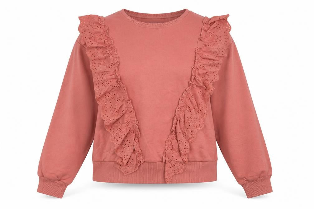 Warehouse Womens Pink  Cotton Pullover Hoodie Size M