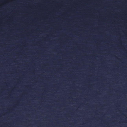 Next Girls Blue Solid Cotton  Pyjama Top Size 8 Years   - Subtle shimmer effect Stars