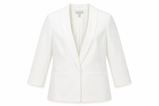 H&M Womens Ivory   Jacket  Size 14   - Mock Pockets