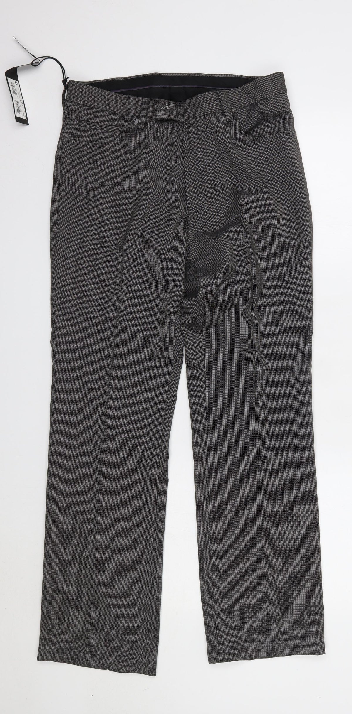 Next Womens Grey  Polyester Dress Pants Trousers Size 30 L31 in Regular