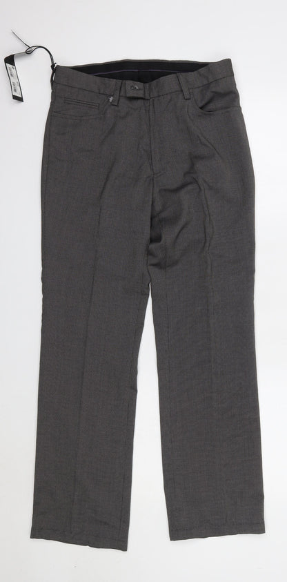 Next Womens Grey  Polyester Dress Pants Trousers Size 30 L31 in Regular
