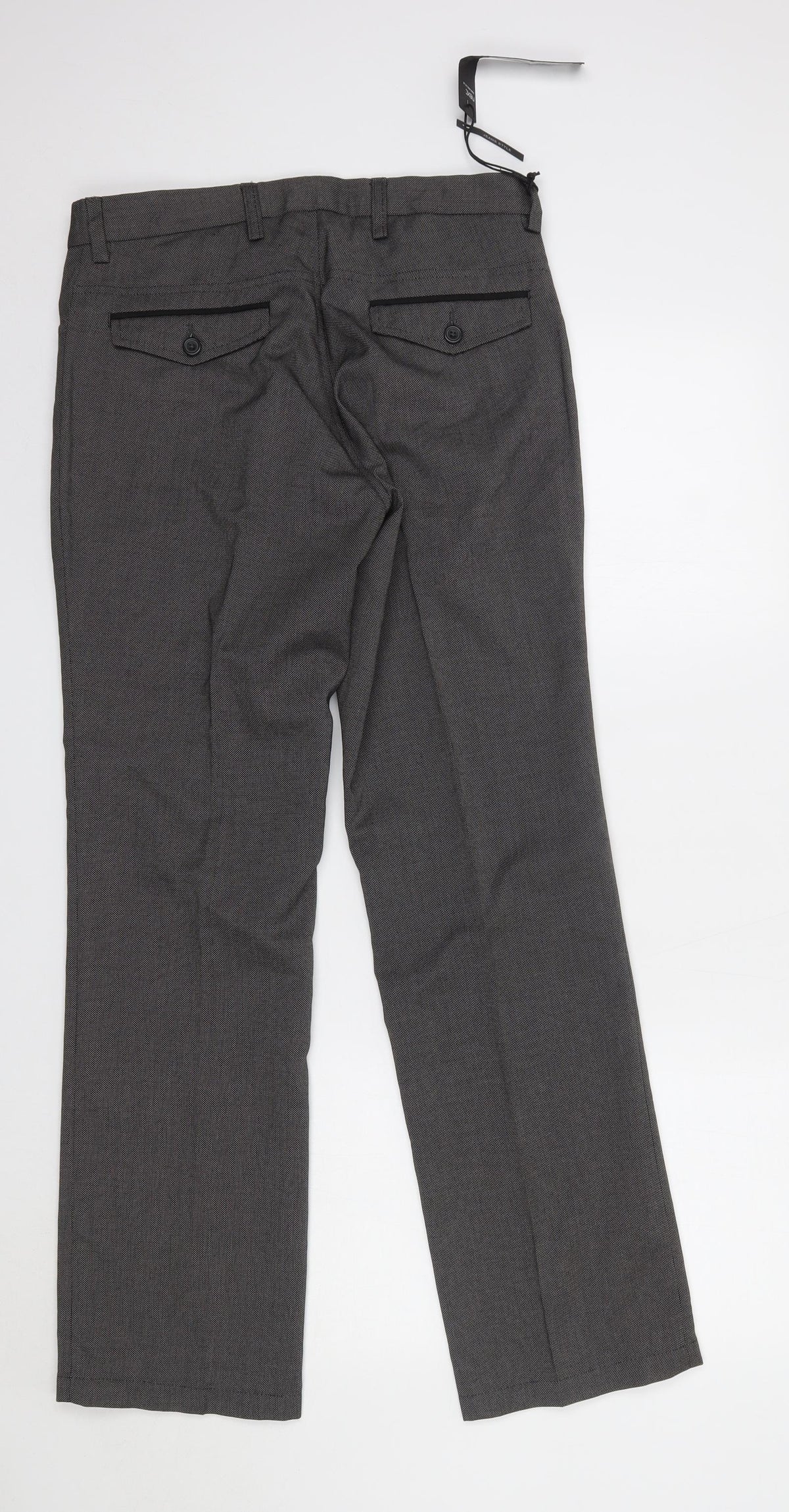 Next Womens Grey  Polyester Dress Pants Trousers Size 30 L31 in Regular