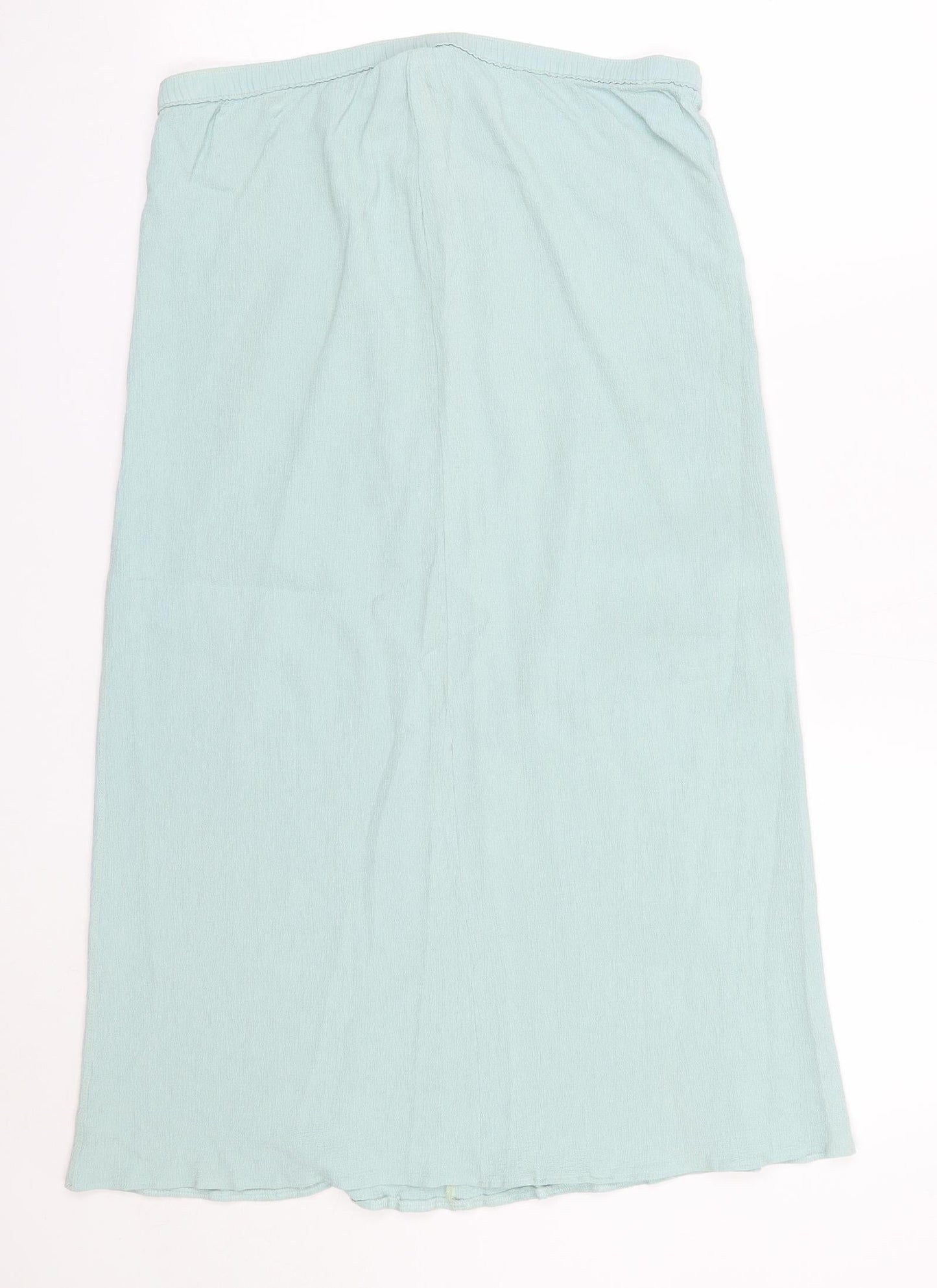 Preworn Womens Blue  Viscose A-Line Skirt Size 30 in