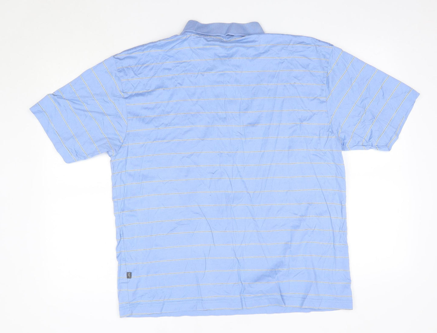 Wolsey Mens Blue  100% Cotton  Polo Size L Collared