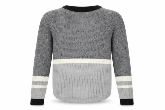 River Island Mens Grey Round Neck  Acrylic Pullover Jumper Size S