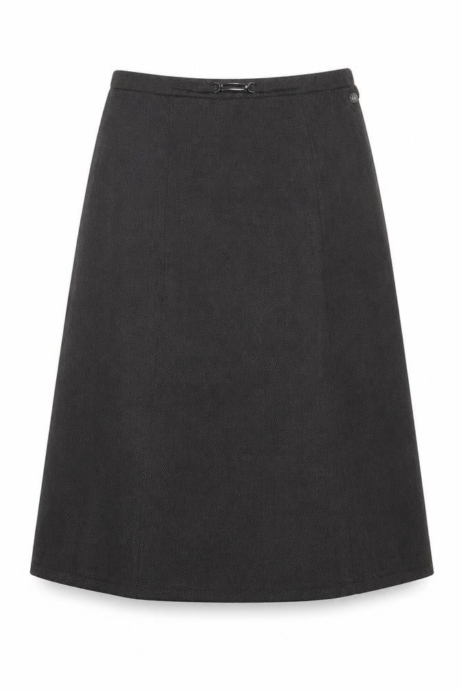 Tigi Womens Grey  Polyester A-Line Skirt Size 14