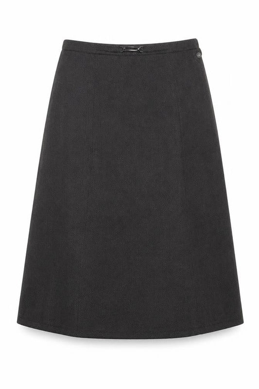 TIGI Womens Grey  Polyester A-Line Skirt Size 14