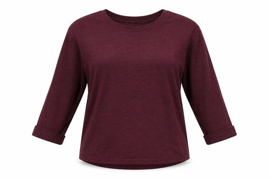 H&M Womens Purple  Polyester Basic Blouse Size XS Round Neck