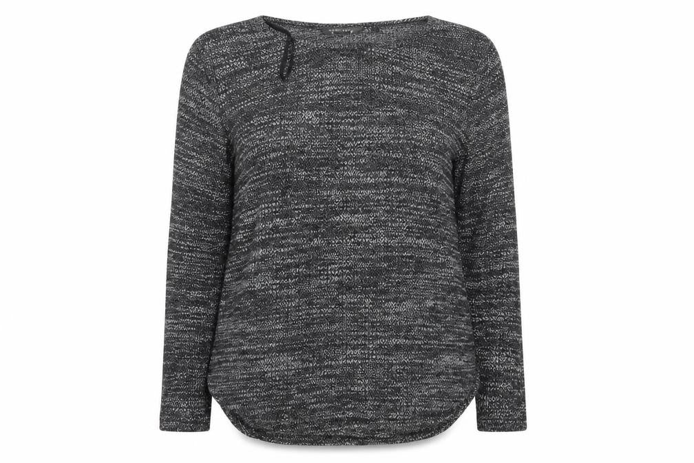 New Look Womens Grey Round Neck  Polyester Pullover Jumper Size 14