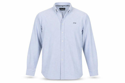Jack Doyle Mens Blue  Cotton  Button-Up Size L Collared