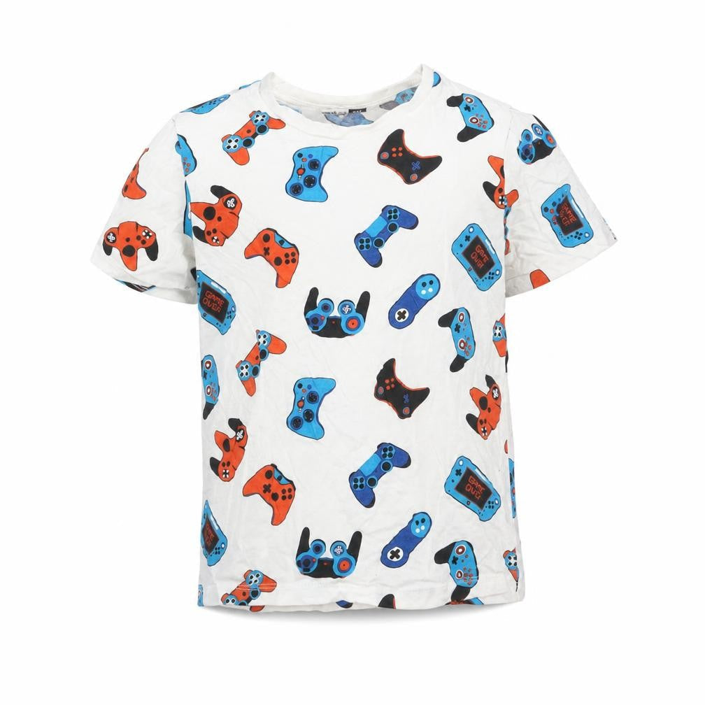 PRP&CO Boys Multicoloured  Cotton Basic T-Shirt Size 5-6 Years Round Neck  - CONTROLLER