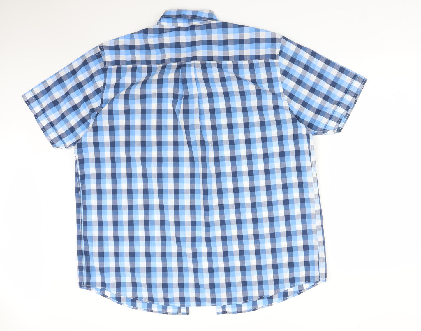 JACK VALLEY Mens Multicoloured Check Polyester  Button-Up Size XL Collared
