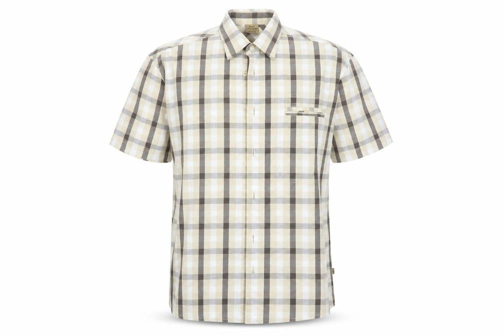 BACK COUNTRY Mens Multicoloured Check Polyester  Button-Up Size L Collared