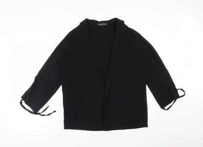 Cameo Rose Womens Black Polyester Jacket Blazer Size 12