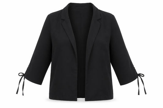 CAMEO ROSE Womens Black  Polyester Jacket Blazer Size 12