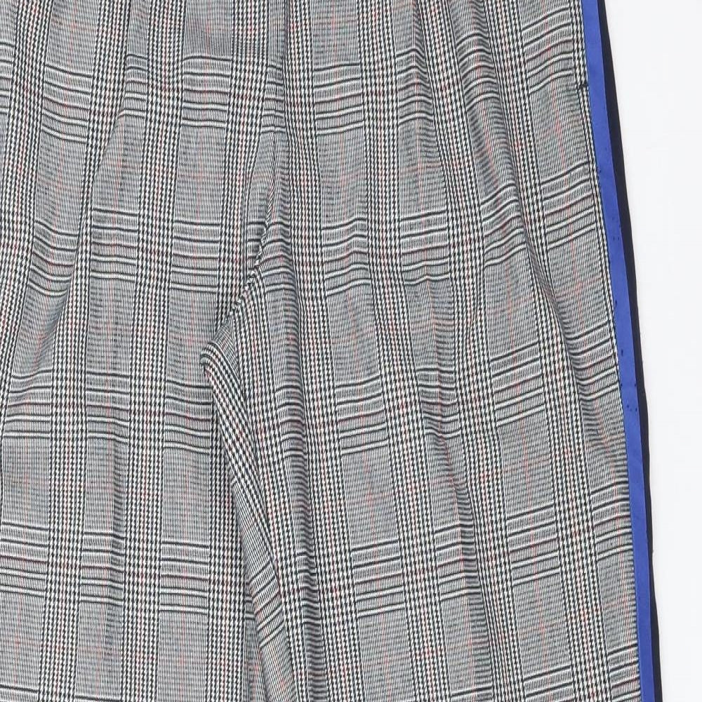 Topshop Womens Multicoloured Check Polyester Dress Pants Trousers Size 6 L28 in Regular