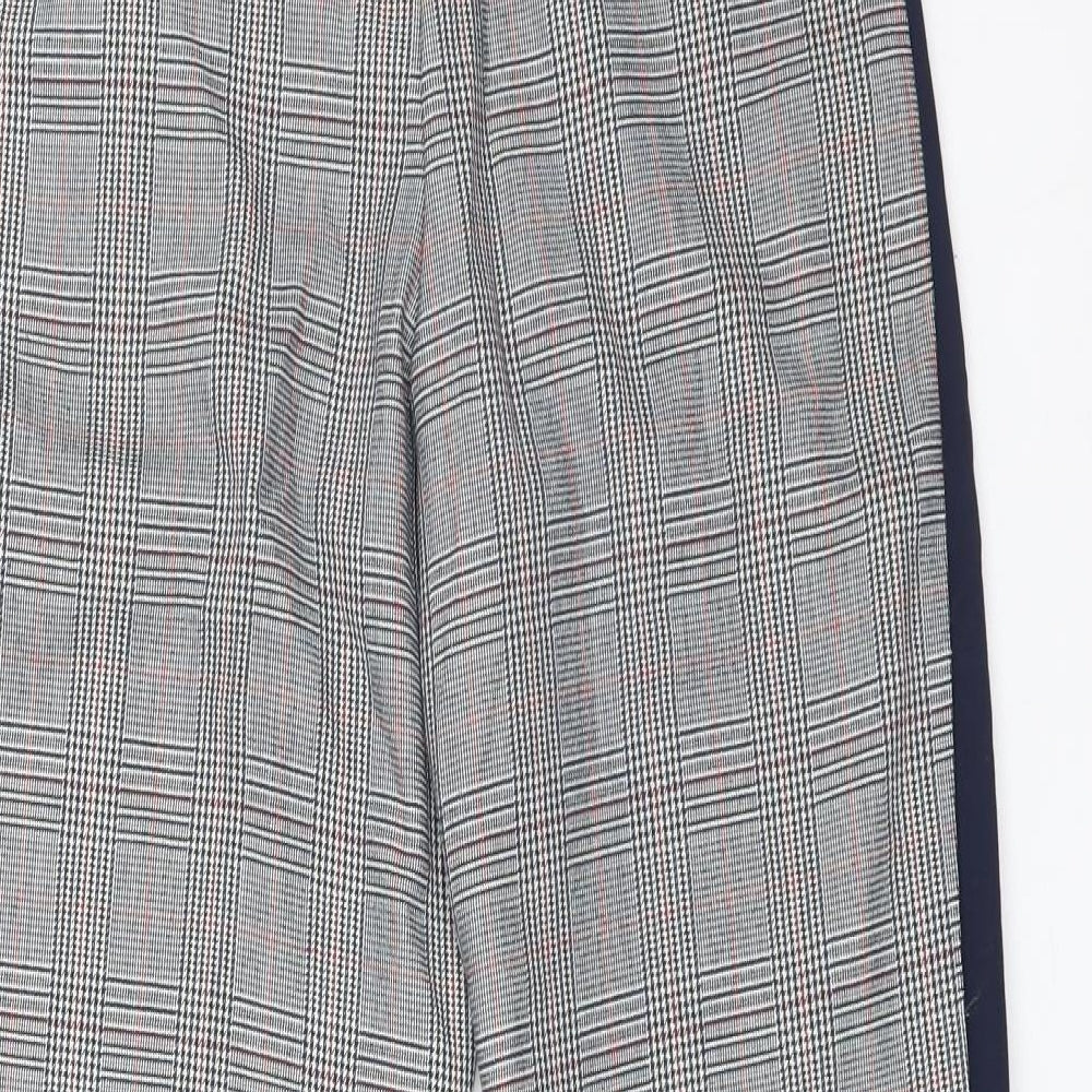 Topshop Womens Multicoloured Check Polyester Dress Pants Trousers Size 6 L28 in Regular