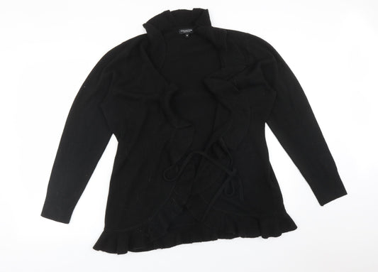 Debenhams Womens Black   Acrylic Cardigan Jumper Size 18