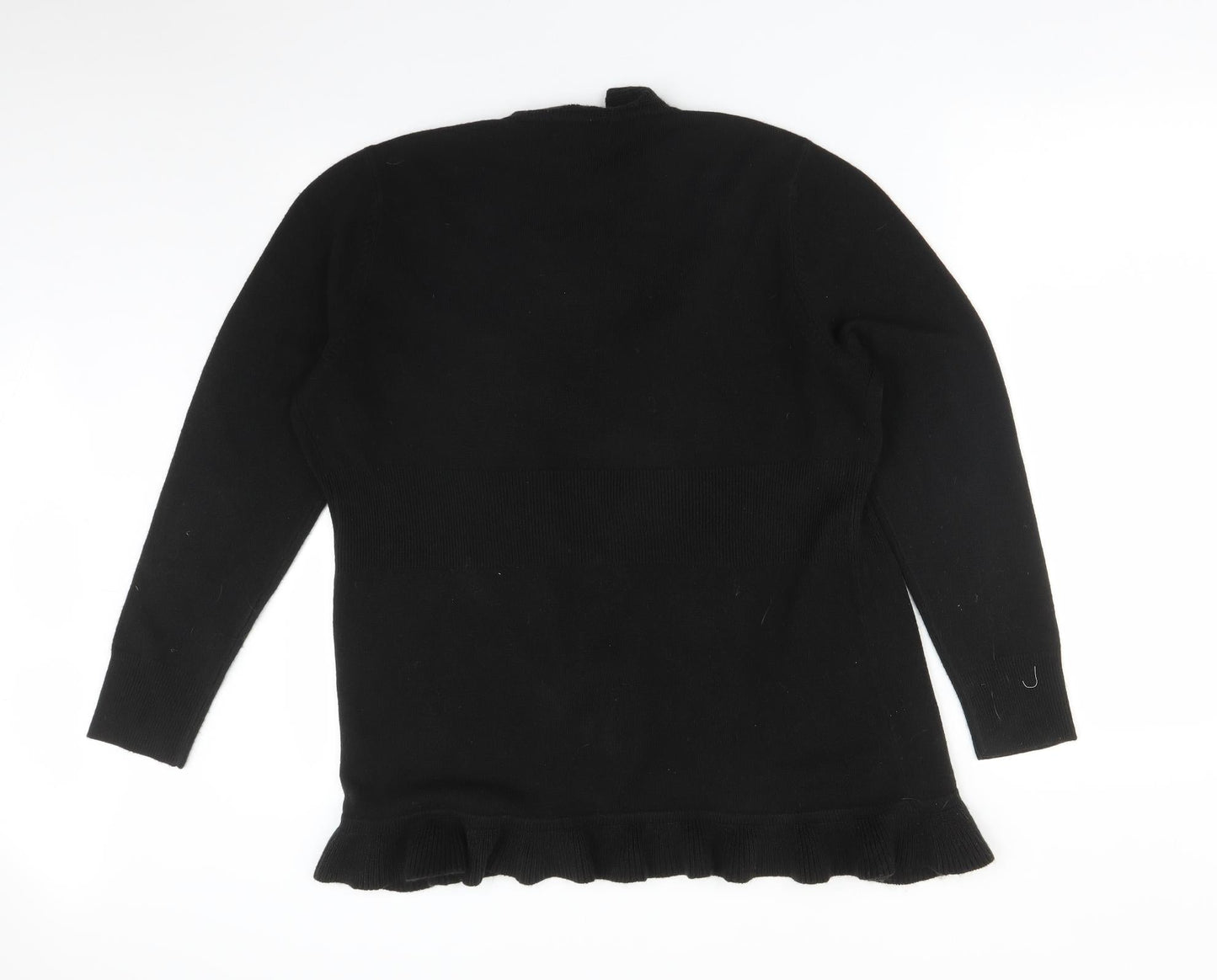 Debenhams Womens Black   Acrylic Cardigan Jumper Size 18