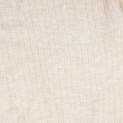 George Womens Beige Striped Acrylic Pullover Sweatshirt Size S