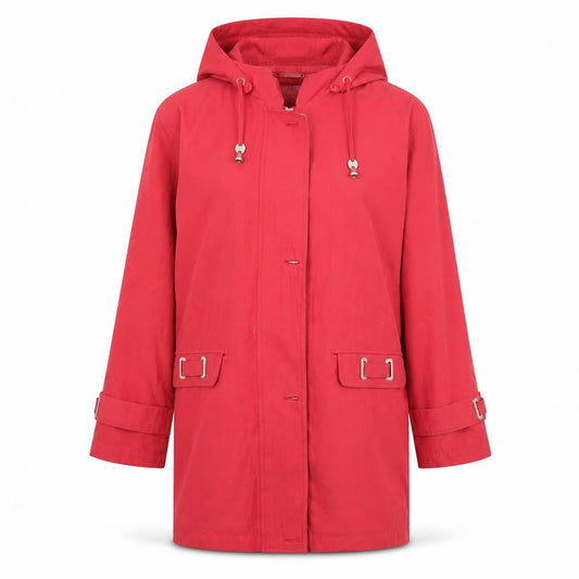 Preworn Womens Red   Rain Coat Coat Size S
