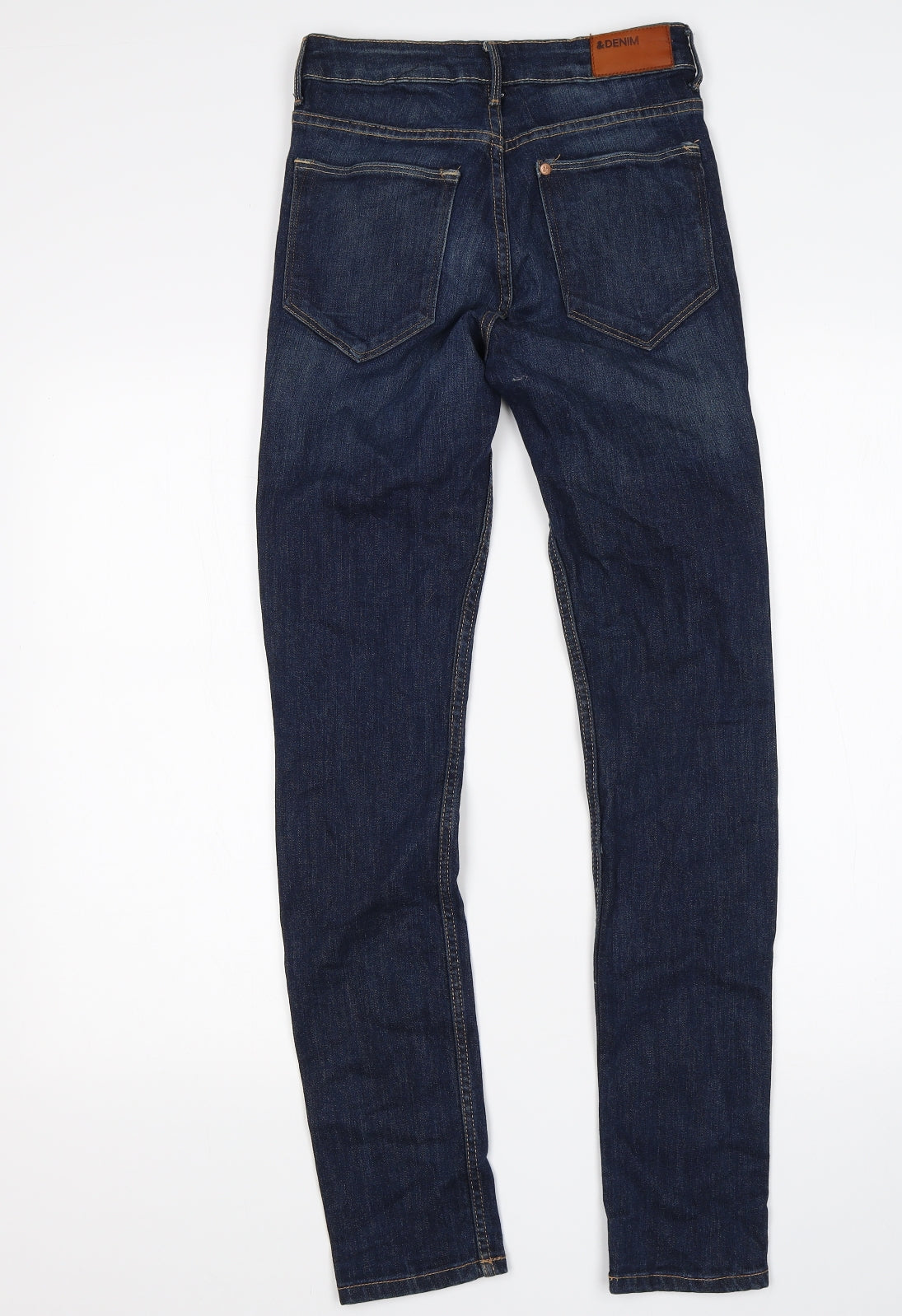 H&M Womens Blue  Cotton Skinny Jeans Size 26 in L30 in Regular