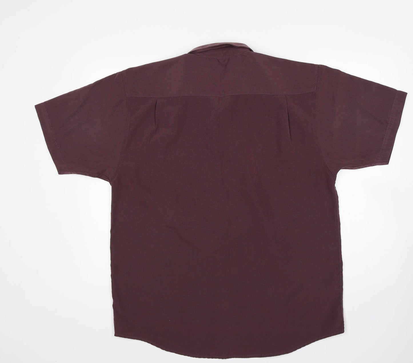 Matalan Mens Purple  Polyester  Button-Up Size M Collared