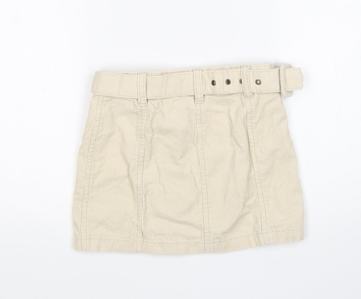 George Girls Beige  Cotton Straight & Pencil Skirt Size 5-6 Years  Regular