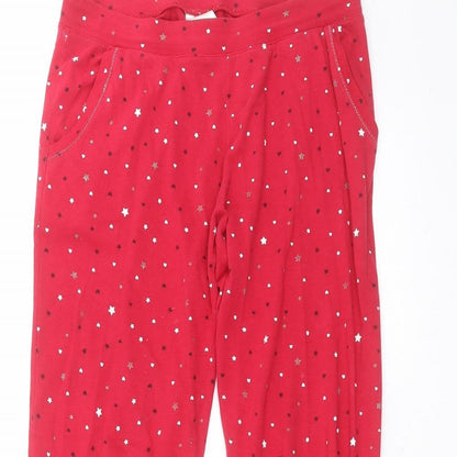 Preworn Womens Red  Cotton Sweatpants Trousers Size XS L25 in Regular