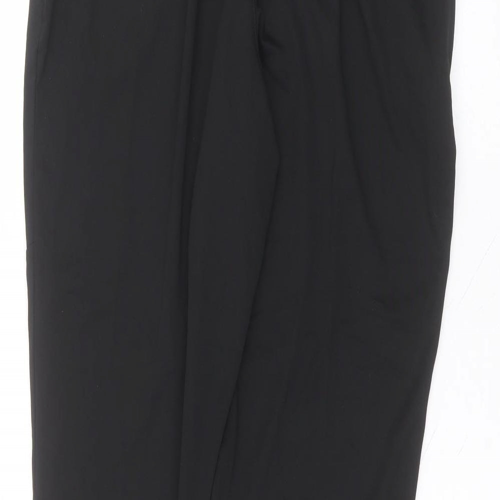 soulux Mens Black  Polyester Sweatpants Trousers Size L L28 in Regular