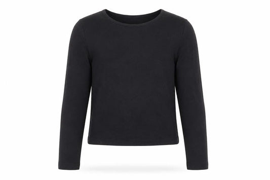 Primark Girls Black  Polyester Basic T-Shirt Size 8-9 Years Round Neck