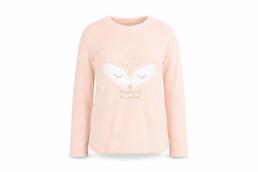 F&F Womens Pink Round Neck  Polyester Pullover Jumper Size 6