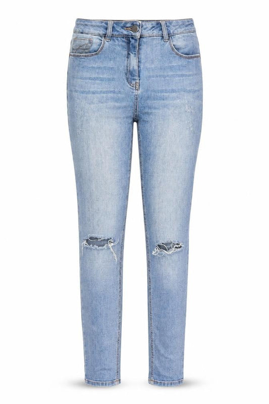 Matalan Womens Blue  Cotton Skinny Jeans Size 10 L29 in Regular