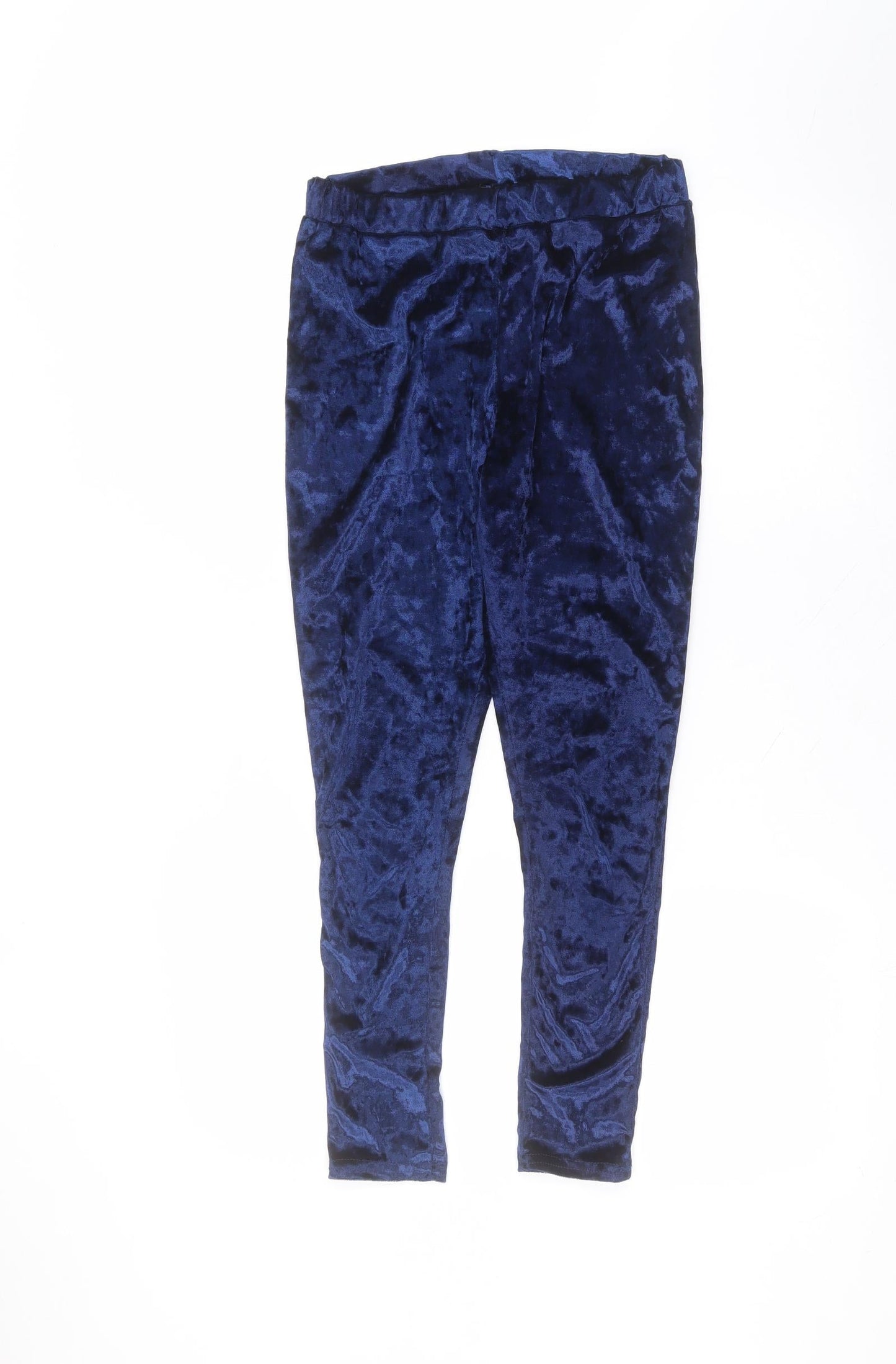Preworn Womens Blue  Polyester Jogger Leggings Size S L25 in