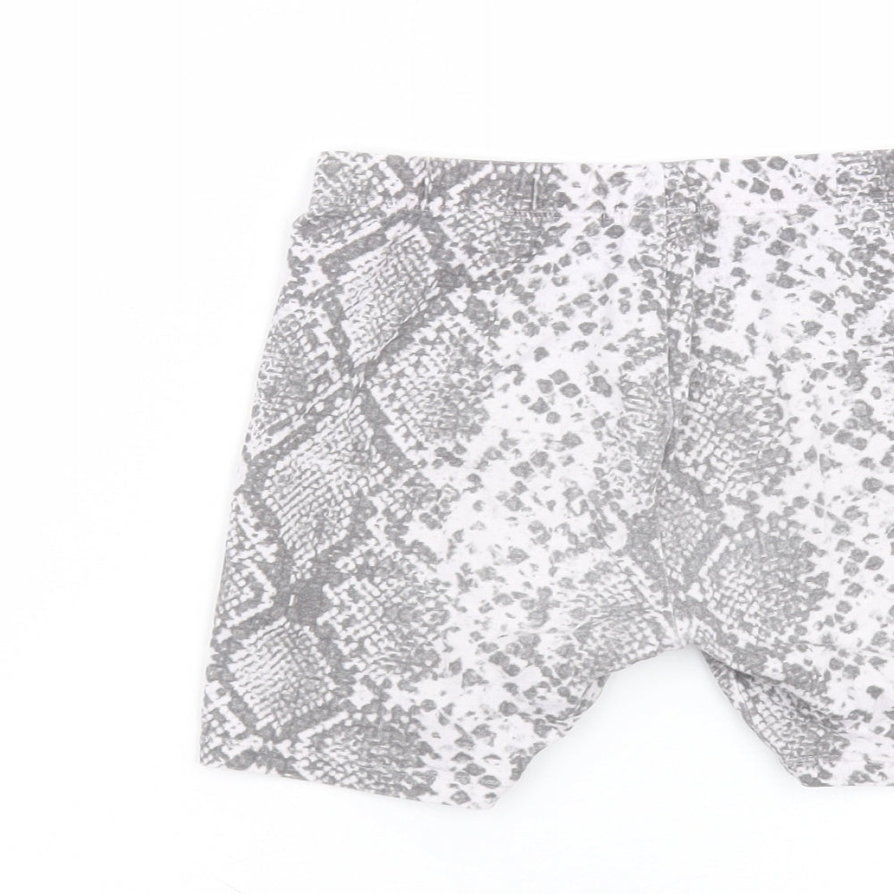 NEXT Girls Grey  Cotton Sweat Shorts Size 9 Years  Regular