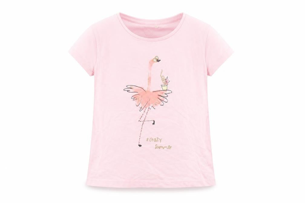 cool club Girls Pink  Cotton Basic T-Shirt Size 5 Years Round Neck