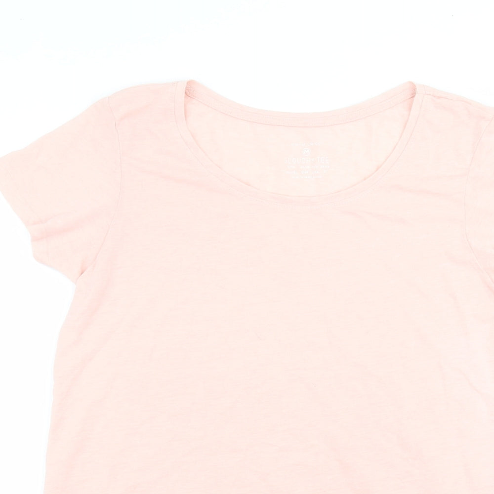Primark Womens Pink  Cotton Basic T-Shirt Size M Round Neck