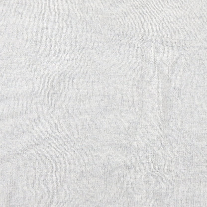 H&M Mens Grey V-Neck  Cotton Pullover Jumper Size M