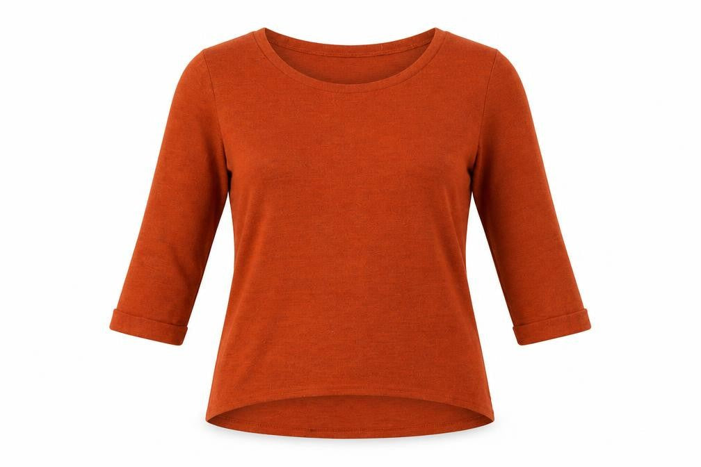 New Look Womens Orange Round Neck  Polyester Pullover Jumper Size 10