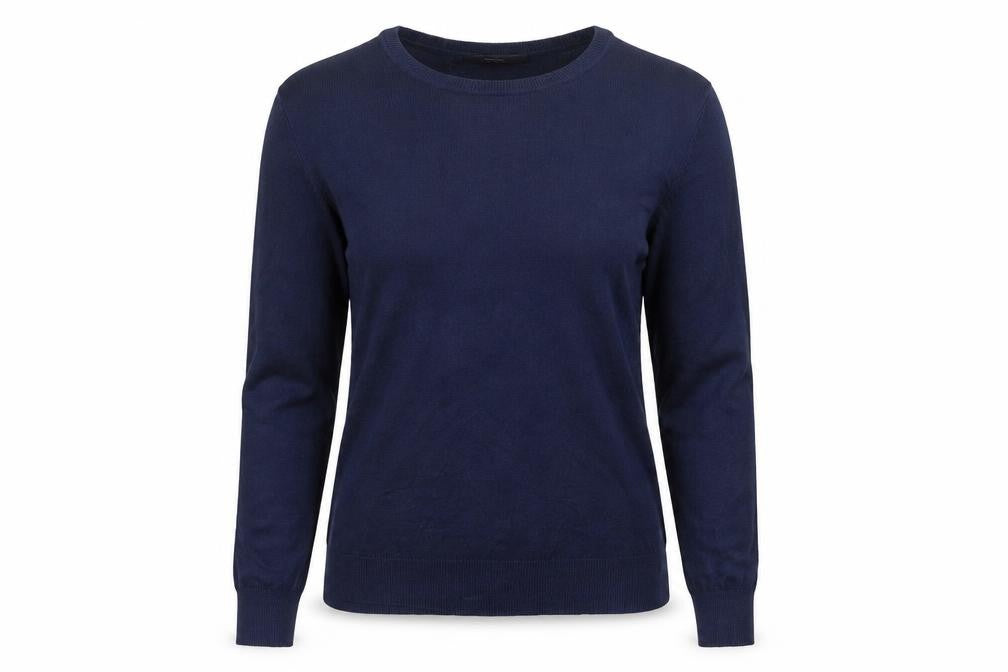 George Womens Blue Round Neck  Viscose Pullover Jumper Size 8