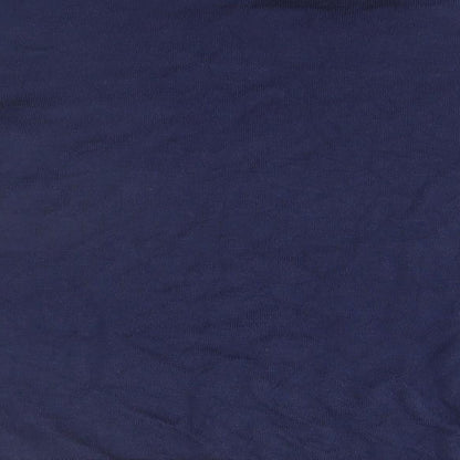 George Womens Blue Round Neck  Viscose Pullover Jumper Size 8