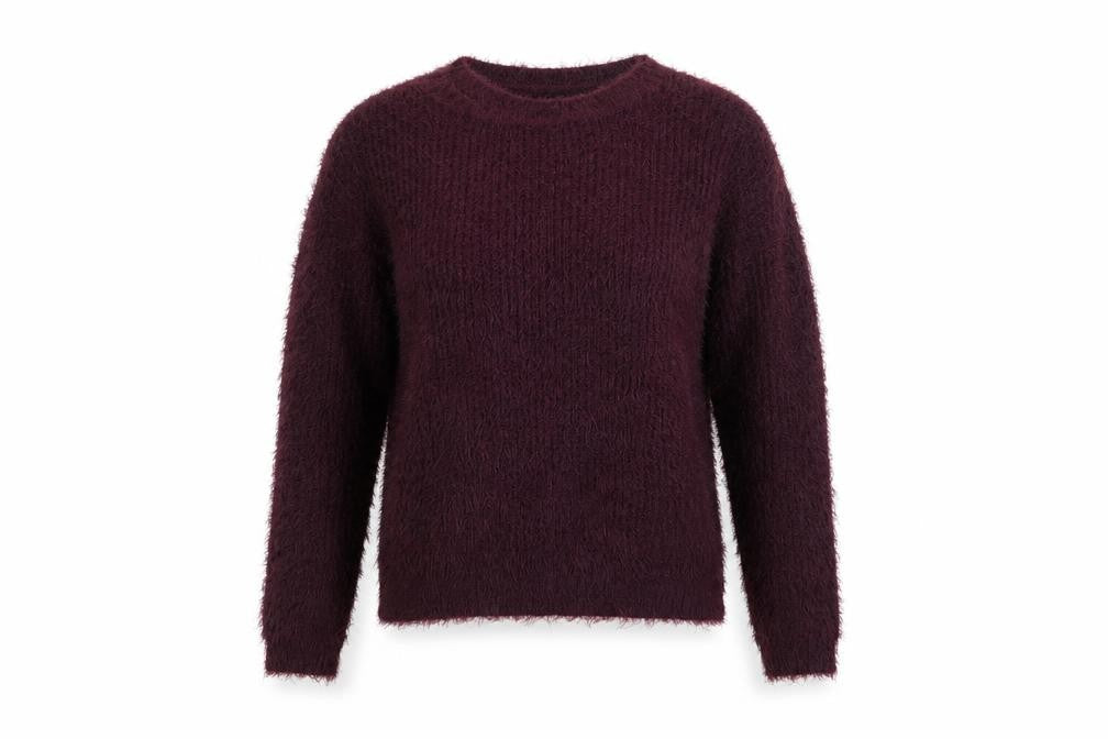 H&M Womens Purple Round Neck  Polyester Pullover Jumper Size L